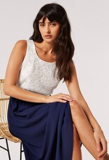 Apricot 1/2 Lace 1/2 Chiffon Midi Dress