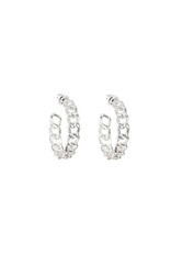 Merx Inc. Merx Chain Link Hoop Earrings Silver