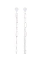 Merx Inc. Merx Drop Chain Earrings Silver