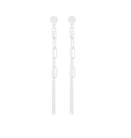 Merx Inc. Merx Drop Chain Earrings Silver