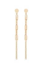 Merx Inc. Merx Drop Chain Earrings Gold