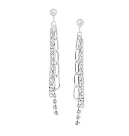 Merx Inc. Merx Multi Drop Chain Earrings Silver