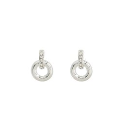 Merx Inc. Merx Crystal Hoop Drop Silver
