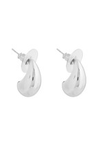 Merx Inc. Merx Moon Drop  Hoop Silver