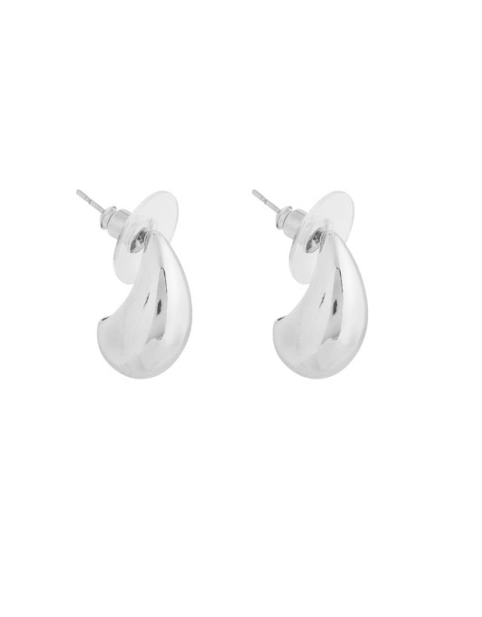 Merx Inc. Merx Moon Drop  Hoop Silver