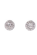 Merx Inc. Merx Circle Crystal Stud Silver