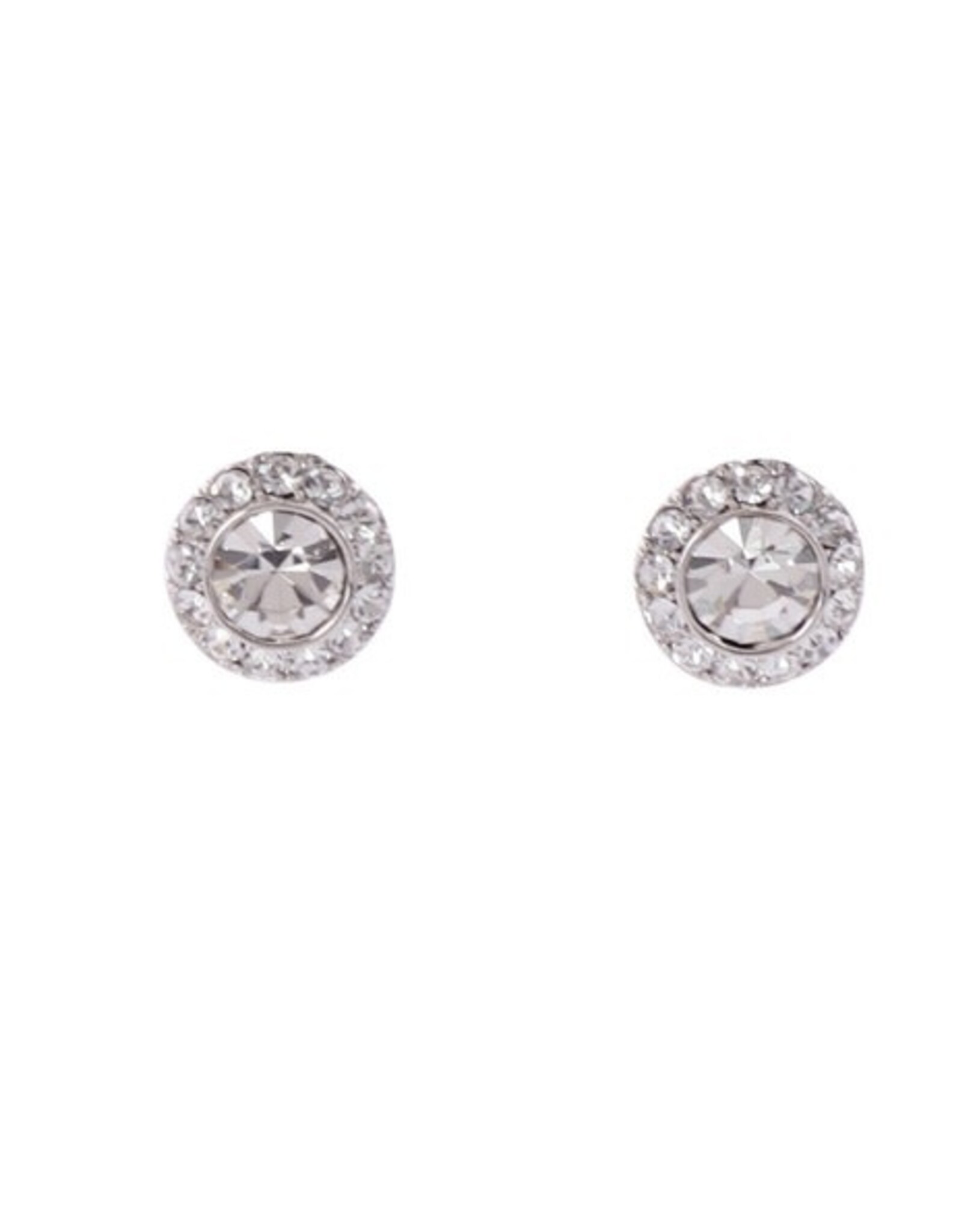 Merx Inc. Merx Circle Crystal Stud Silver