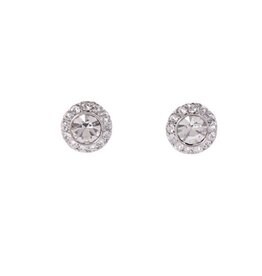 Merx Inc. Merx Circle Crystal Stud Silver