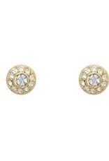 Merx Inc. Merx Circle Crystal Stud Gold