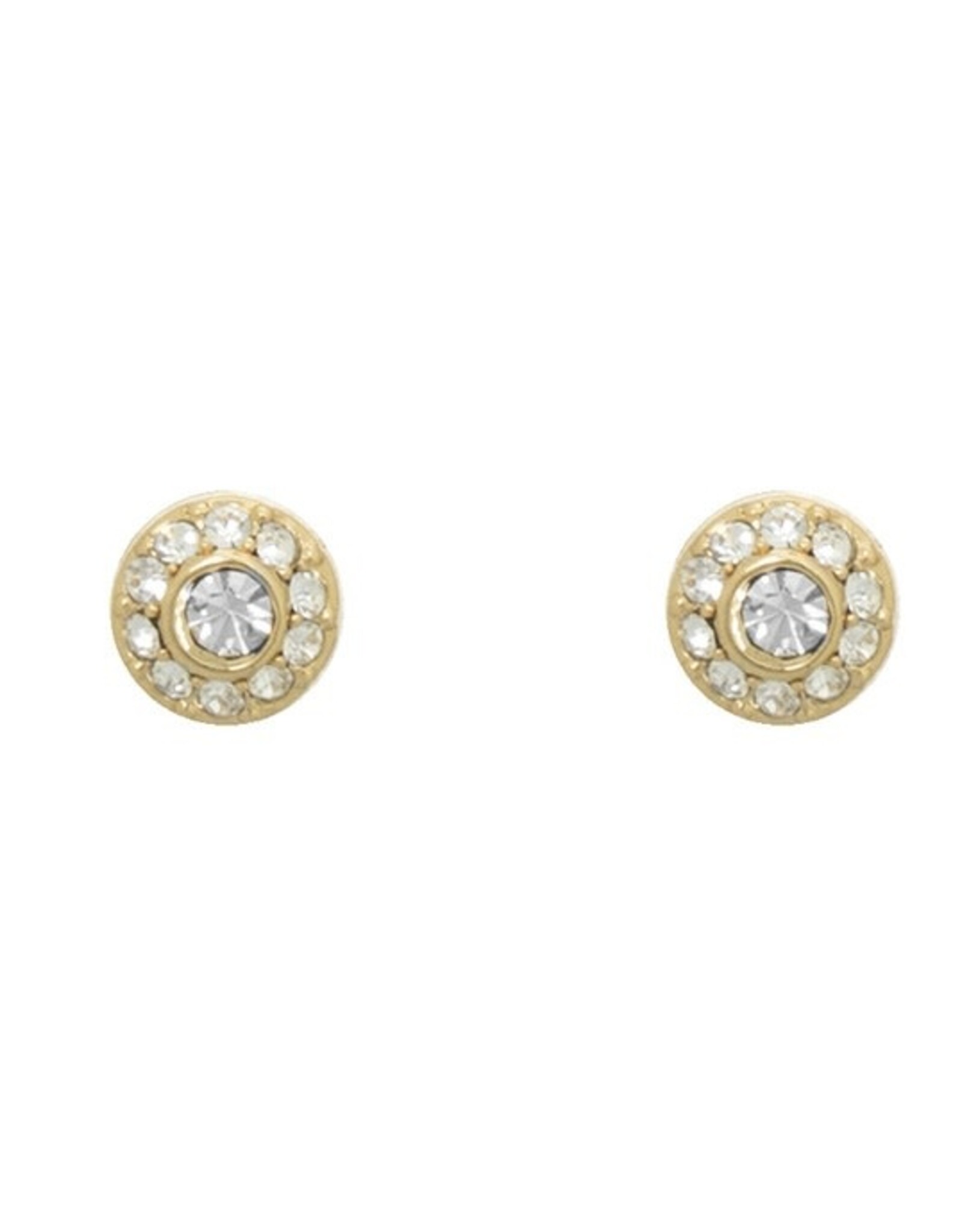 Merx Inc. Merx Circle Crystal Stud Gold