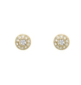 Merx Inc. Merx Circle Crystal Stud Gold