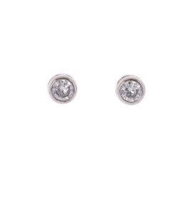 Merx Inc. Merx Crystal Bezel Stud Silver