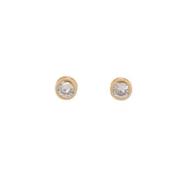 Merx Inc. Merx Crystal Bezel Stud Gold