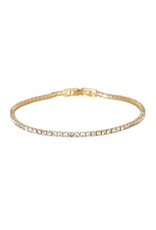 Merx Inc. Merx Crystal Tennis Bracelelt Gold