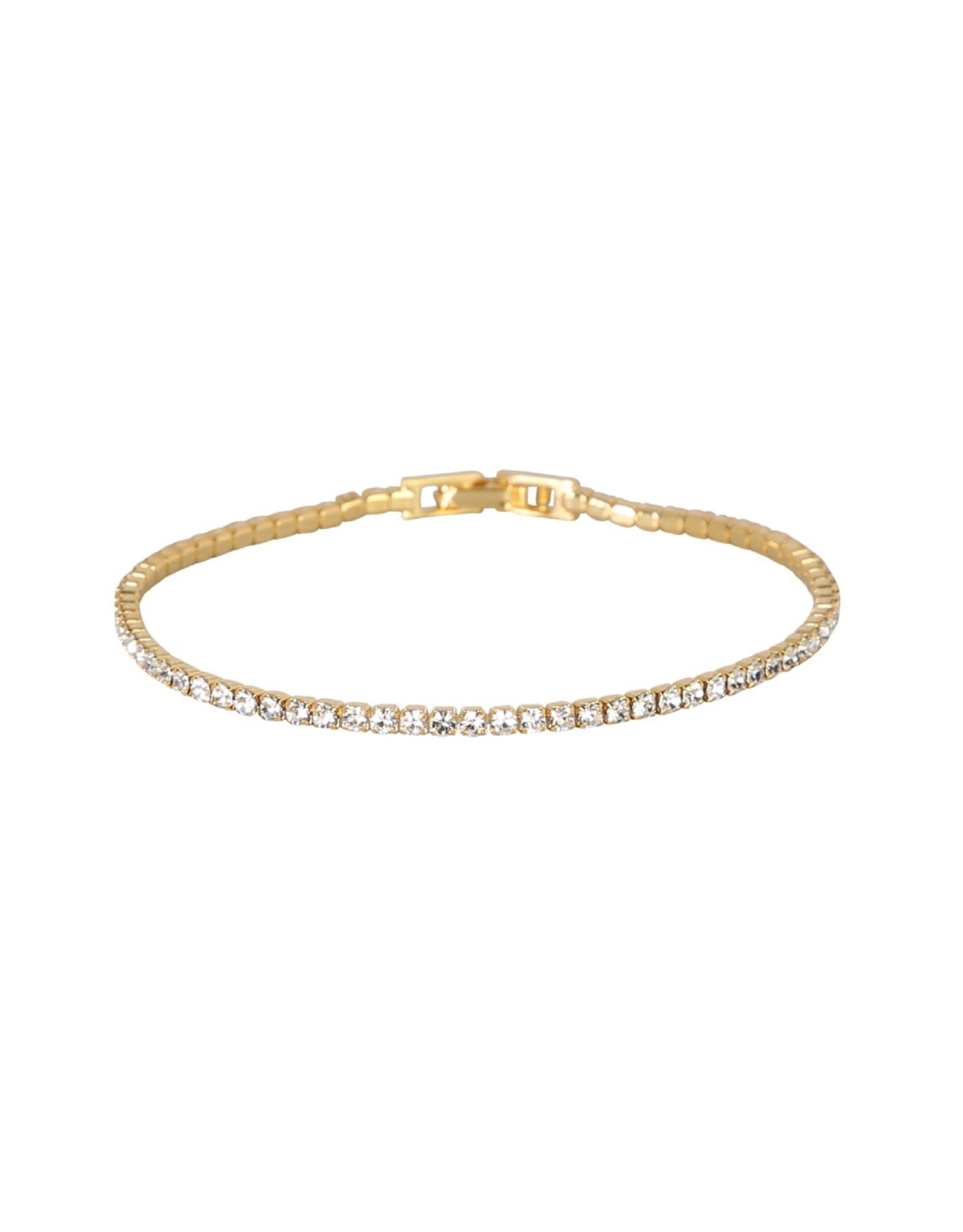 Merx Inc. Merx Crystal Tennis Bracelelt Gold