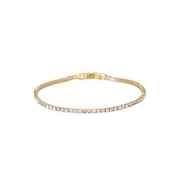Merx Inc. Merx Crystal Tennis Bracelelt Gold