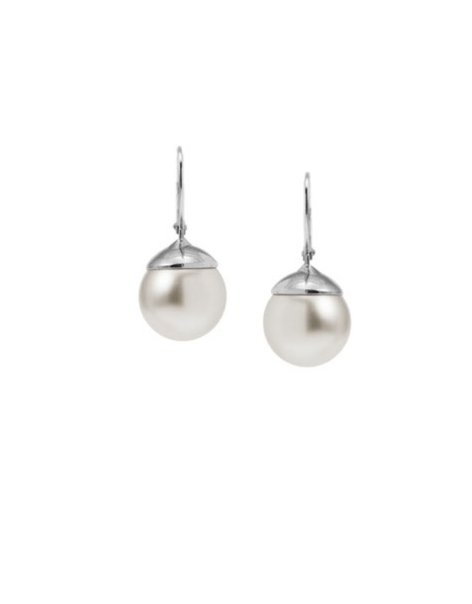 Merx Inc. Merx Pearl Drop Earings Cream Silver
