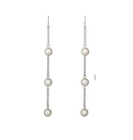 Merx Inc. Merx Multi Pearl Drop Earrings Silver