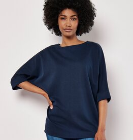 Apricot Turn Up Batwing Top
