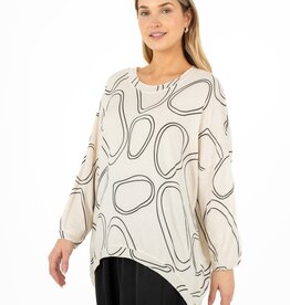 M Made in Italy M Line Drawing Knit Sweater