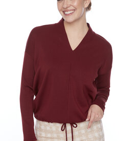 Up UP V-Neck LS Top
