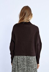 Molly Bracken Front Wrap T-Neck Sweater