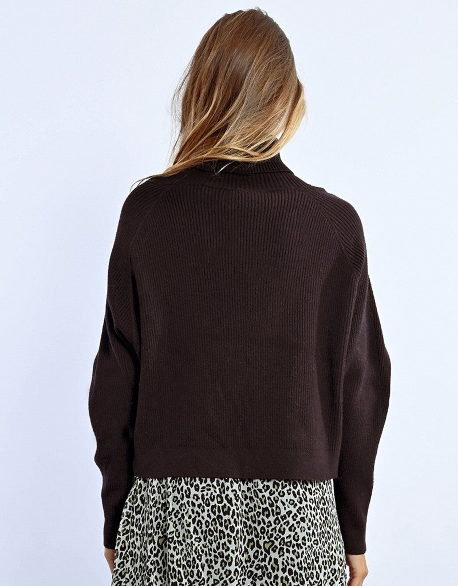 Molly Bracken Front Wrap T-Neck Sweater