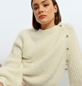 Molly Bracken Raglan Button Sleeve Pullover
