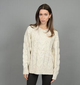 RD Style Kelya Cable Knit Crew Neck Sweater