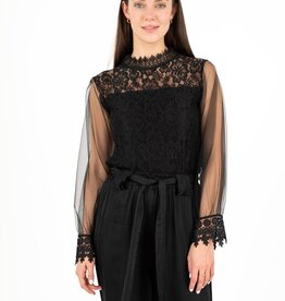M Made in Italy Lace Bodice Top