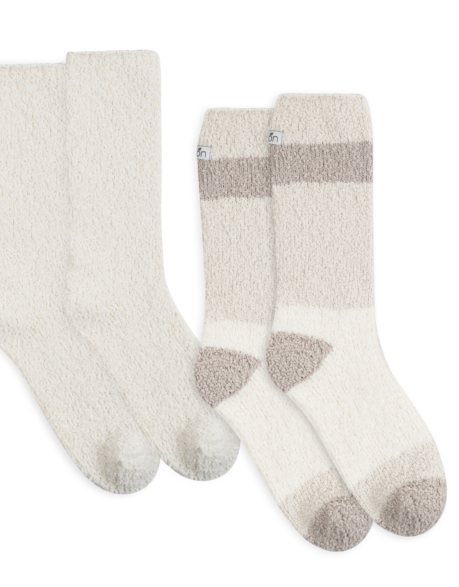 Lemon Loungewear 2Pk Women Terry Crew Sand