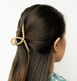 Jackie J Jackie J Hair clip made of small balls Beige
