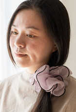 Jackie J Jackie J Sheer scrunchie with black trim  Purple