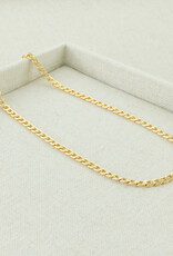 Jackie J Jackie J 15″ Curb chain necklace Gold