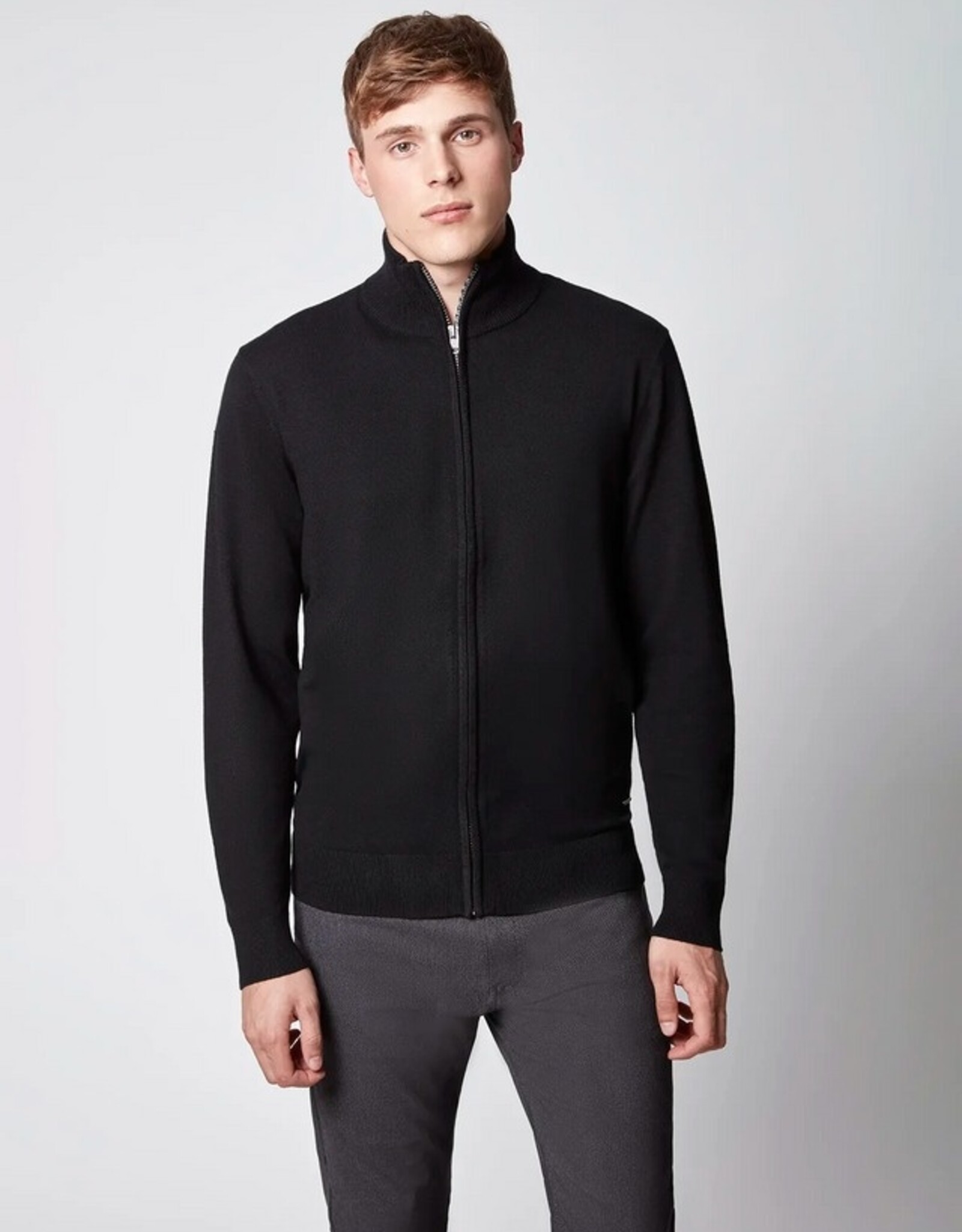 Projek Raw L/S Full Zip Mock Nk Sweater