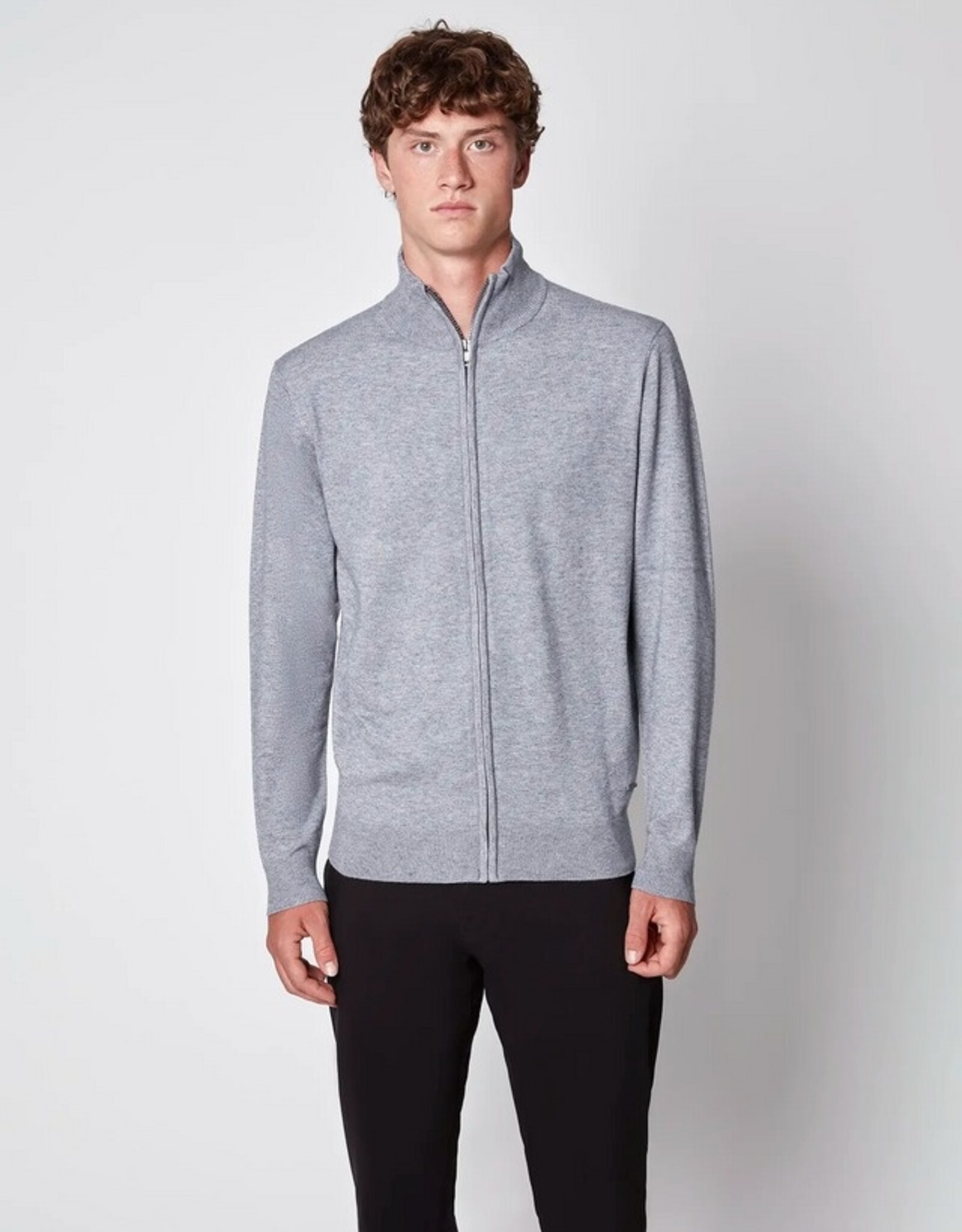 Projek Raw L/S Full Zip Mock Nk Sweater