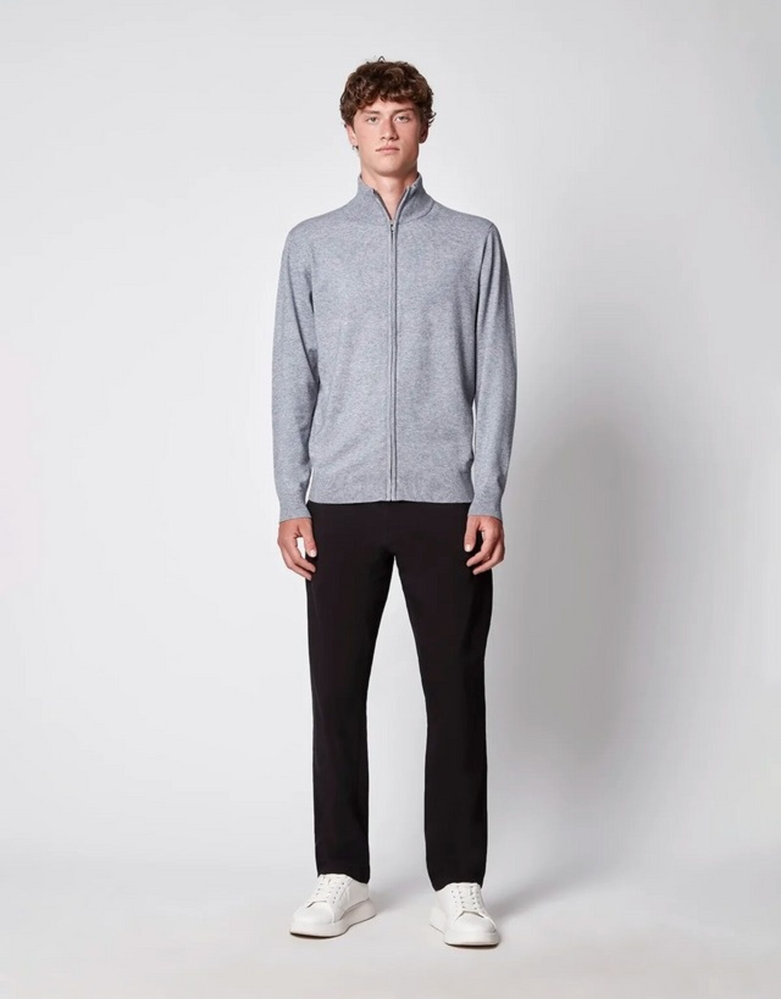 Projek Raw L/S Full Zip Mock Nk Sweater