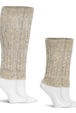 Lemon Loungewear 2 Pk Little Cottage Leg Warmer - Light Beige