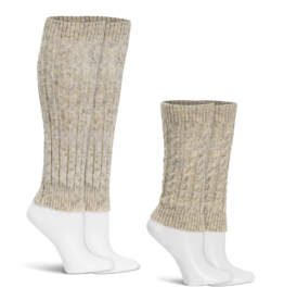 Lemon Loungewear 2 Pk Little Cottage Leg Warmer - Light Beige
