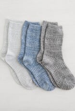 Lemon Loungewear 3Pk Non Terry Soft Cabin Crew - Blue Grey