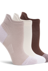 Lemon Loungewear 3Pk Non Terry Performance Poweder Low Cut Socks - Purple
