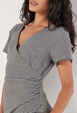 Apricot Dogtooth Dress