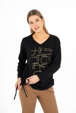 M Made in Italy Foil Print L/S T-Shirt