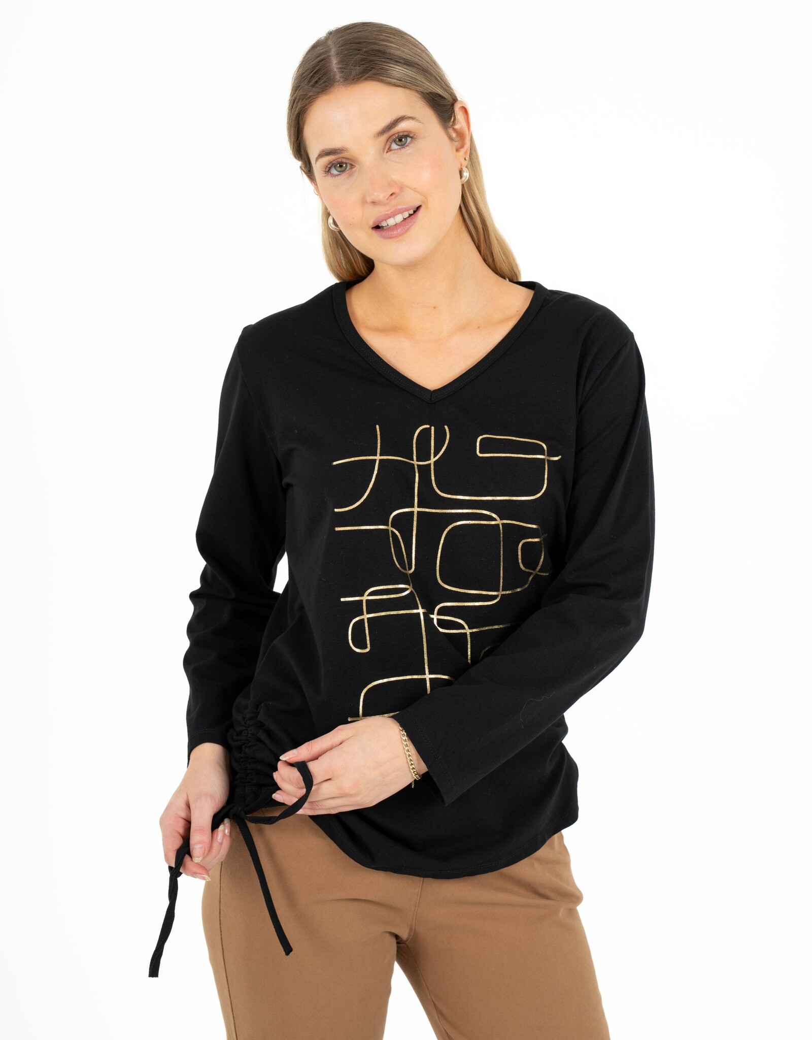 M Made in Italy Foil Print L/S T-Shirt