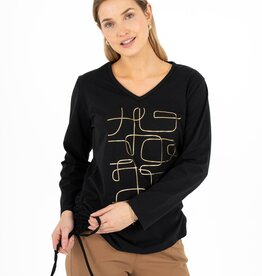 M Made in Italy Foil Print L/S T-Shirt