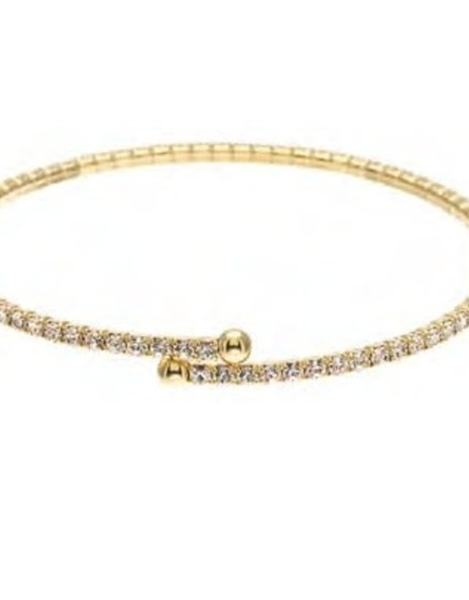 Merx Inc. Merx Crystal Crystal 1 Row Bangle Gold