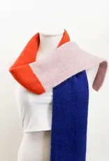 By Chance Chloe Winter Knitted Scarf - Pink Orange Blue