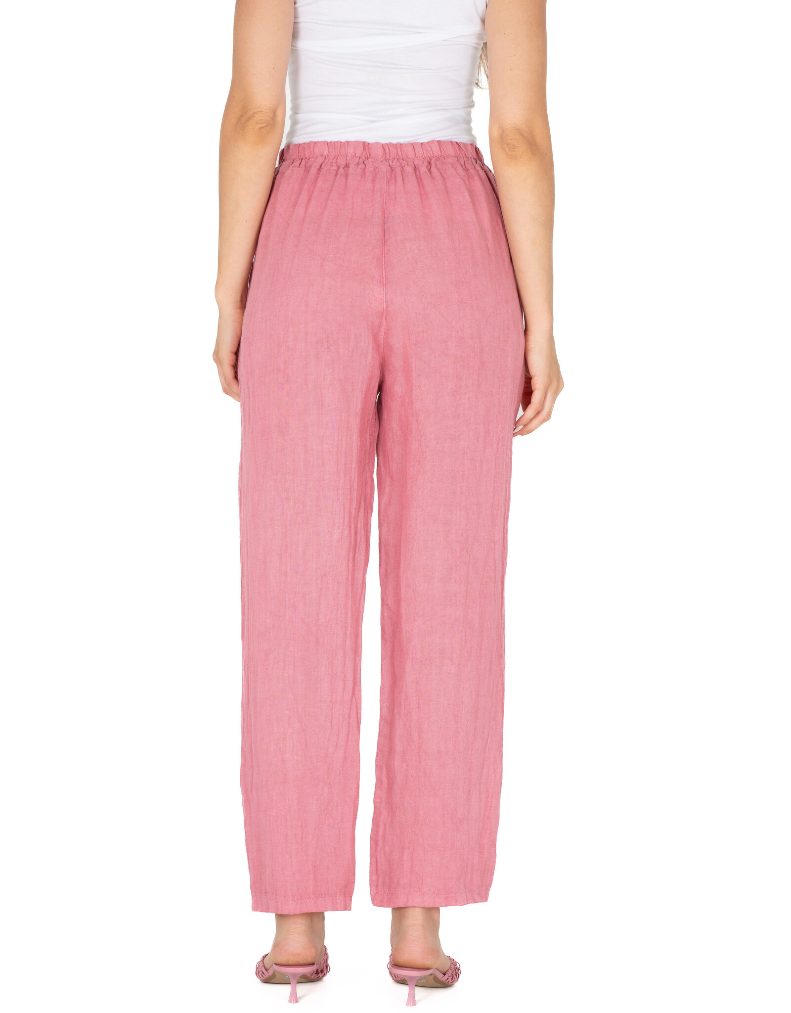 M Made in Italy Linen Pants w Pockets