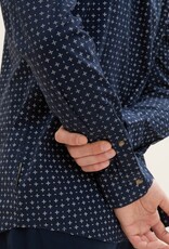 Tom Tailor Mens Fitted Poplin Printed Shirt