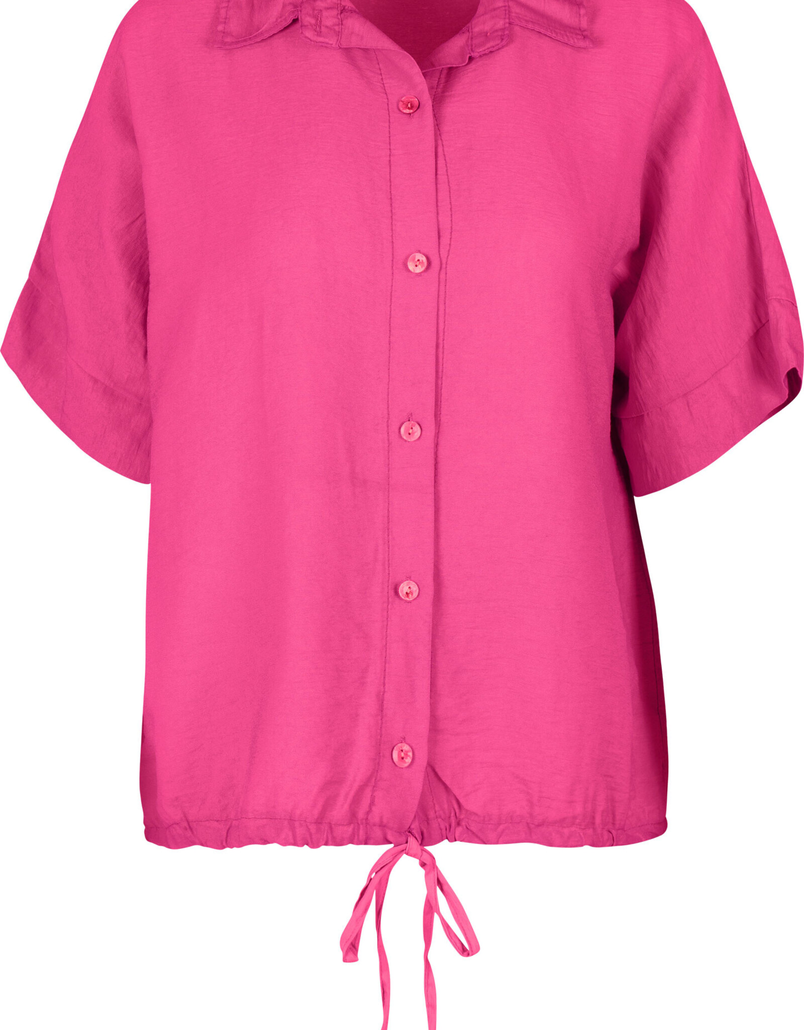 M Made in Italy Viscose Blouse w Tie at Hem
